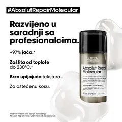 1 thumbnail image for L'OREAL PROFESSIONNEL Maska za kosu Absolut Repair Molecular 100ml