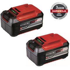 EINHELL Set 2 PXC baterije Power-X-Change Twinpack 18 V 2x5.2 Ah crno-crveni