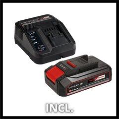 4 thumbnail image for EINHELL Set akumulatorska čekić-bušilica, baterija i 5 burgija TE-HD 18 Li (1x2.5 Ah) crveni