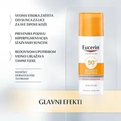 3 thumbnail image for EUCERIN Fluid Sun Pigment control  SPF 50+ 50ml