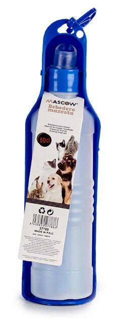 Slike MASCOW Prenosiva boca za ljubimce 2u1 500ml plava