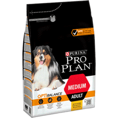 1 thumbnail image for Pro Plan Dog Adult Medium OptiBalance Piletina 3 KG