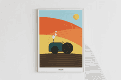 DADA A3 poster za dečiju sobu Traktor