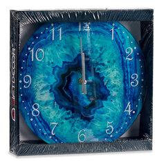 Slike GIFTDECOR Stakleni zidni sat sa efektom mermera plavi