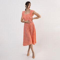 FAME Ženska haljina sa karner rukavima narandžasta