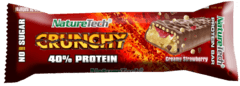 NATURETECH Proteinska pločica sa jagodom CRUNCHY Protein Bar 65g