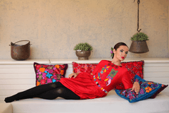 6 thumbnail image for ISKON MODE Ženska ekskluzivna svilena haljina crvena