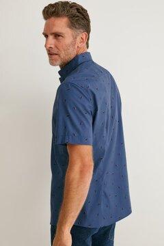 1 thumbnail image for C&A Muška košulja na kratak rukav, Toucan motiv, Slim Fit, Plava