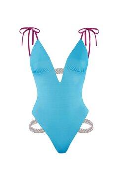 0 thumbnail image for DEVI COLLECTION Ženski jednodelni kupaći kostim Asya akvamarin