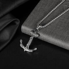 1 thumbnail image for Muška ogrlica sa priveskom Sidro GX1896 srebrne boje
