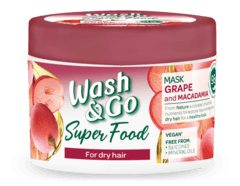 Slike WASH & GO Maska za kosu SUPERFOOD grožđe 300 ml