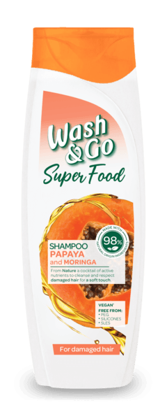 Slike WASH & GO Šampon SUPERFOOD papaja 400 ml