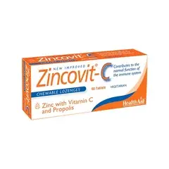 0 thumbnail image for HEALTH AID Lozenge za žvakanje Zincovit -C 60/1