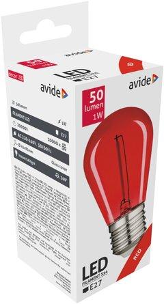 AVIDE LED Sijalica FILAMENT E27 0.6W crvena