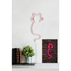 1 thumbnail image for LED zidna dekoracija mačke roze