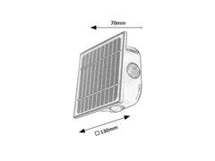 3 thumbnail image for RABALUX Emmen Solarna zidna lampa, LED, IP54, 0.5W, 50lm, Crna