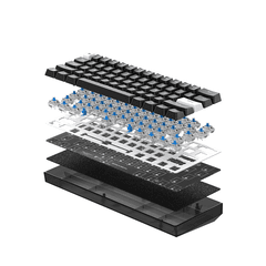 4 thumbnail image for FANTECH Tastatura mehanička Gaming MK857 RGB Maxfit61 FROST crna (blue switch)