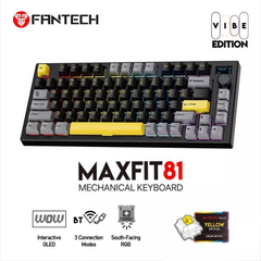 3 thumbnail image for FANTECH Tastatura Mehanička Gaming MK910 RGB Vibe Maxfit 81 Vibrant Utility Wireless (Yellow switch)