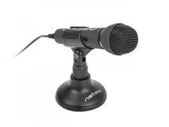 1 thumbnail image for NATEC NMI-0776 ADDER Dynamic Microphone Stand Mikrofon 3.5mm, Crne