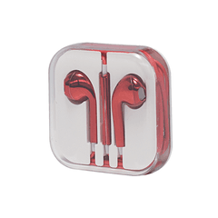 1 thumbnail image for Slušalice za iPhone metalik crvene 3,5mm
