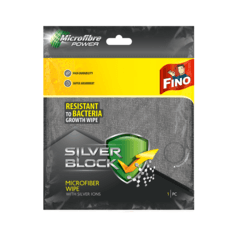 FINO Silver block mikrofiber krpa siva