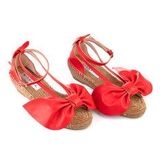M-ISHKA Ženske sandale Wedges koralno crvene