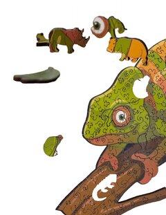 2 thumbnail image for Wood magic Kameleon Slagalica od drveta, 140 delova