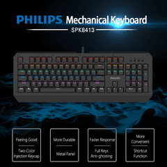 4 thumbnail image for Tastatura Gaming Philips G413 RGB mehanička crna