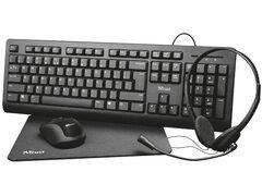 Slike TRUST Set tastatura + miš + slušalice + podloga za miša PRIMO crni