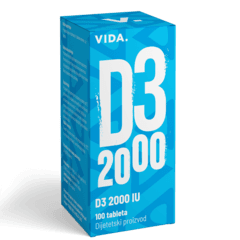 Slike VIDA D3 2000IU 100 tableta