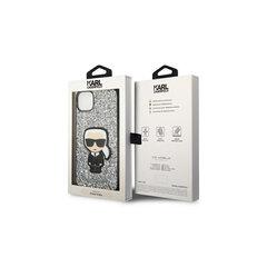 Karl Lagerfeld Futrola za iPhone 14 Silver Glitter Flakes Ikonik