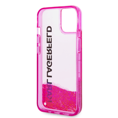KARL LAGERFELD Maska za telefon Hc Liquid Glitter Elong iPhone 11 6.1 roze