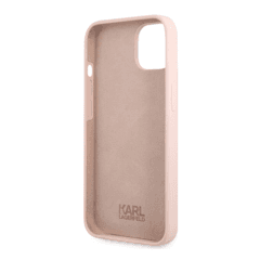 KARL LAGERFELD Maska za telefon Hc Silicone Karl Head iPhone 13 6.1 roze