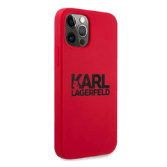 KARL LAGERFELD Maska za telefon Hc Silicone Stack Logo iPhone 12/12 Pro 6.1 crvena