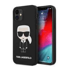 KARL LAGERFELD Maska za telefonHc Silicone Full Body Ikonic iPhone 12 mini 5.4 crna