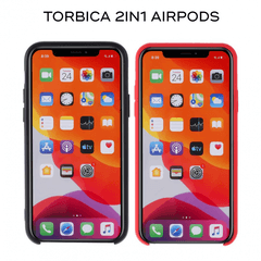 Slike TERACELL Maska 2in1 airpods za iPhone 7/8/SE (2020) crna