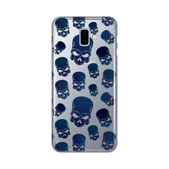 Slike Maska silikonska Print Skin za Samsung J610F Galaxy J6 Plus Blue Skulls