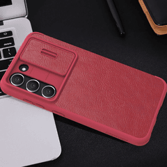 5 thumbnail image for NILLKIN Futrola za Samsung S911B Galaxy S23 Qin Pro Leather crvena