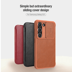 6 thumbnail image for NILLKIN Futrola za Samsung S911B Galaxy S23 Qin Pro Leather crvena