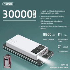 2 thumbnail image for REMAX Back up baterija HC RPP-112 30000 mAh bela