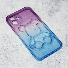 1 thumbnail image for TELEMPIRE Maska za iPhone 12 6.1 Violet bear tip 2 ljubičasto-plava