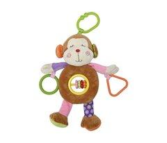 1 thumbnail image for LORELLI Plišana igračka zvečka Activity Majmun smeđa