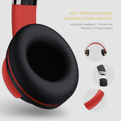 3 thumbnail image for DOQAUS VOUGE 5 Bluetooth slušalice crvene