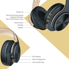 3 thumbnail image for DOQAUS VOUGE 5 Bluetooth slušalice zlatne