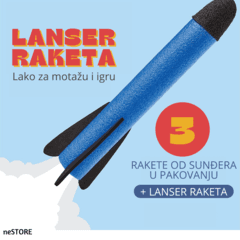 Slike NESTORE Lanser raketa od sunđera crvena