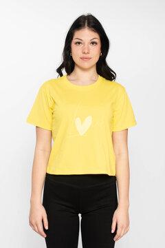 Slike RUSH Ženska majica LOVE žuta