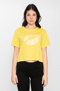 Slike RUSH Ženska majica LIPS žuta