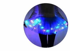 1 thumbnail image for SEEMLY TOYS Svetleća suknjica sa šljokicama za devojčice svetloplava