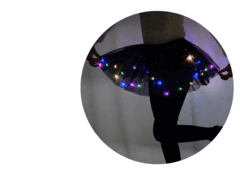 1 thumbnail image for SEEMLY TOYS Svetleća suknjica sa šljokicama za devojčice crna
