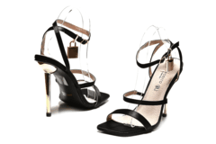 1 thumbnail image for SAFRAN Ženske sandale na štiklu LS042300BLK crne